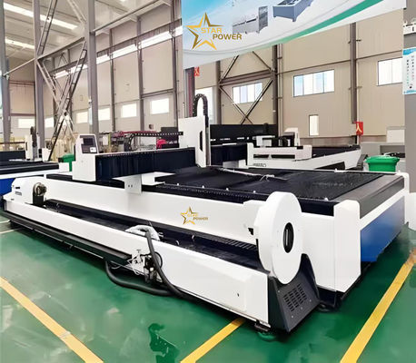 سعر جيد لا تشوه لا حفرة دقة ليزر قطع آلة منصة واحدة 3KW دقة ليزر CNC قطع آلة الانترنت