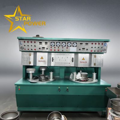 سعر جيد Dual-Station Aluminum Brazing Machine for Cookware 580-620°C 0.3-3 MPa الانترنت