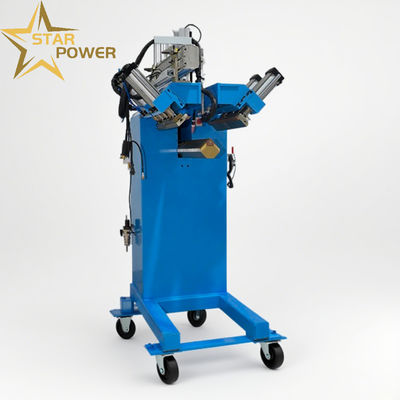 جودة  4-Corner Seamless Corner Rounding Welder with Adjustable Radius R1-R10mm for Stainless Steel Door & Window Frames Featuring Synchronous Welding and Seamless Joints مصنع