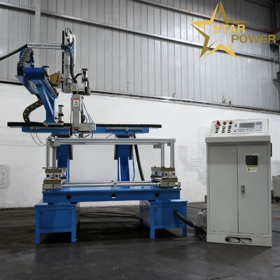 سعر جيد آلة لحام CNC مع لحام أربعة جوانب وتشغيل شاشة لمسة للغرف الصناعية يدويًا مع دقة تحديد الموقع ± 0.1mm الانترنت