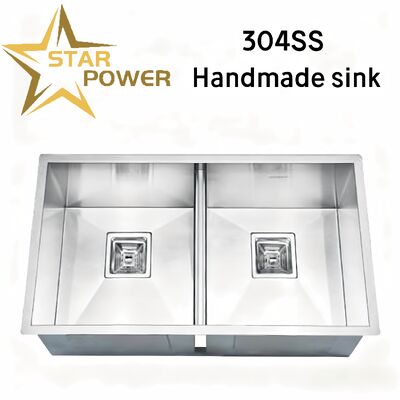 جودة  Soundproof & Anti-Condensation Double Bowl Kitchen Sink مصنع