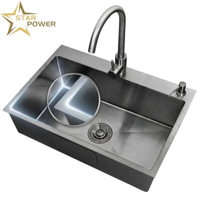 سعر جيد 20 Inch Drop-In Single Bowl Bar Kitchen Sink SUS304 20 Gauge with Basket Strainer online