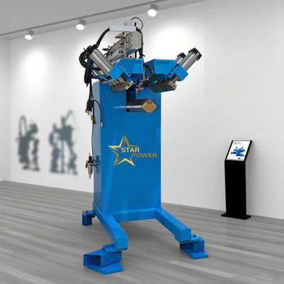 آلة لحام رأسية CNC بجهد 220 فولت وقدرة 500 واط مع ضغط هواء 0.1-1.2 ميجا باسكال للحام التقريب في الزوايا الأربع