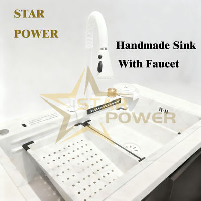 Luxury-Grade Hand-Precision Polished 316 Stainless Steel Single/Double Bowl Sink