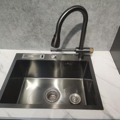 Handmade Premium Quality 304/316 Stainless Steel Kitchen Sink with Nano Silver Ion Antibacterial Coating
