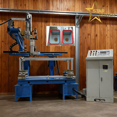 آلة لحام مسطحة رباعية الجوانب عالية الكفاءة CNC ببدء التشغيل بلمسة واحدة ولحام دقيق لتشكيل المعادن