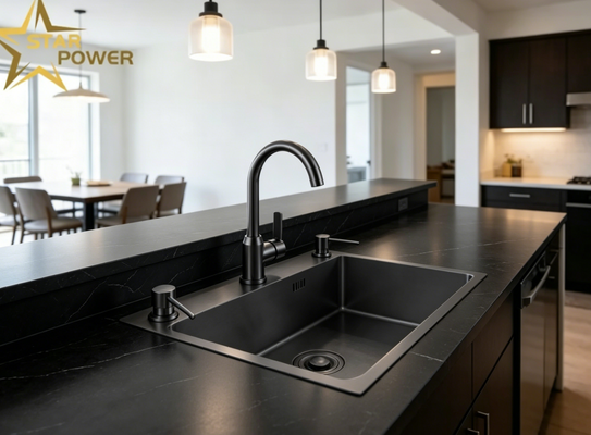 سعر جيد 304 Stainless Steel Kitchen Sink with Chrome Plated Finish and 9-Inch Deep Undermount Sink الانترنت