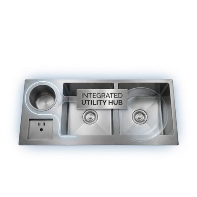 سعر جيد 27 Inch Undermount Single Bowl Kitchen Sink 16 Gauge with Cutting Board Set الانترنت