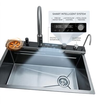 سعر جيد 26 Inch RV Camper Van Single Bowl Sink SUS304 20 Gauge with Foldable Faucet online