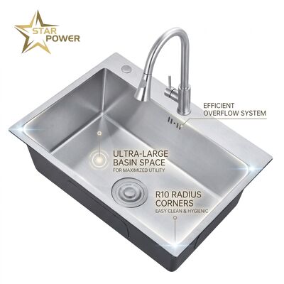 سعر جيد 16 Inch Round Undermount Bar Sink SUS304 18 Gauge Stainless Steel with Basket Strainer online
