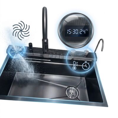 سعر جيد 23 Inch Drop-In Single Bowl Kitchen Sink SUS304 18 Gauge with Faucet Hole online